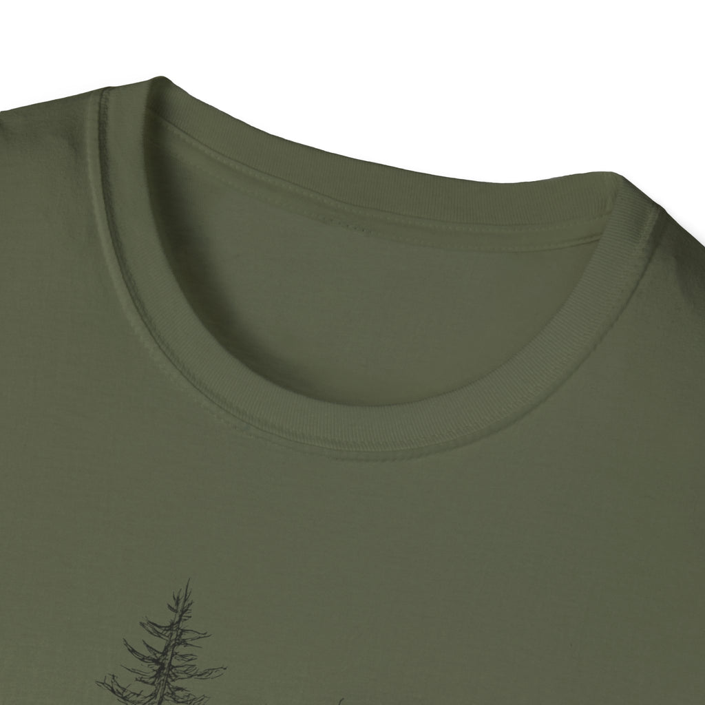 Hiker in Dark Forest T-Shirt