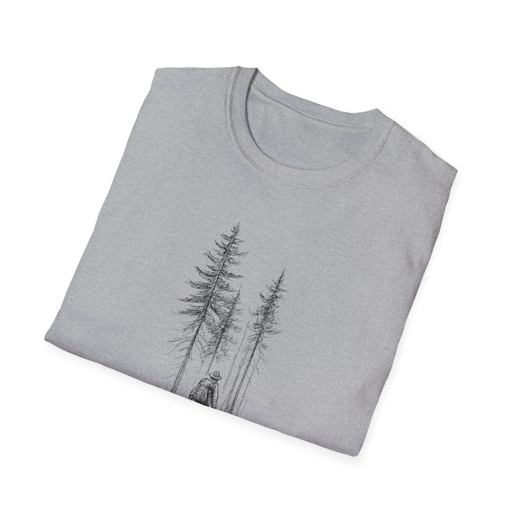 Hiker in Dark Forest T-Shirt
