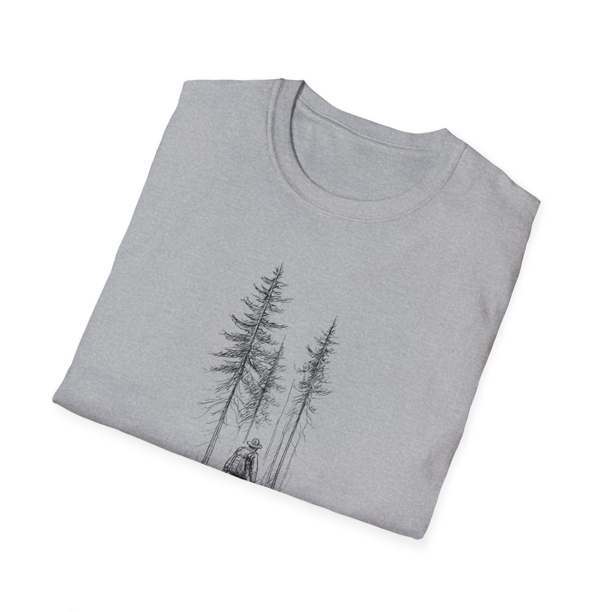 Hiker in Dark Forest T-Shirt