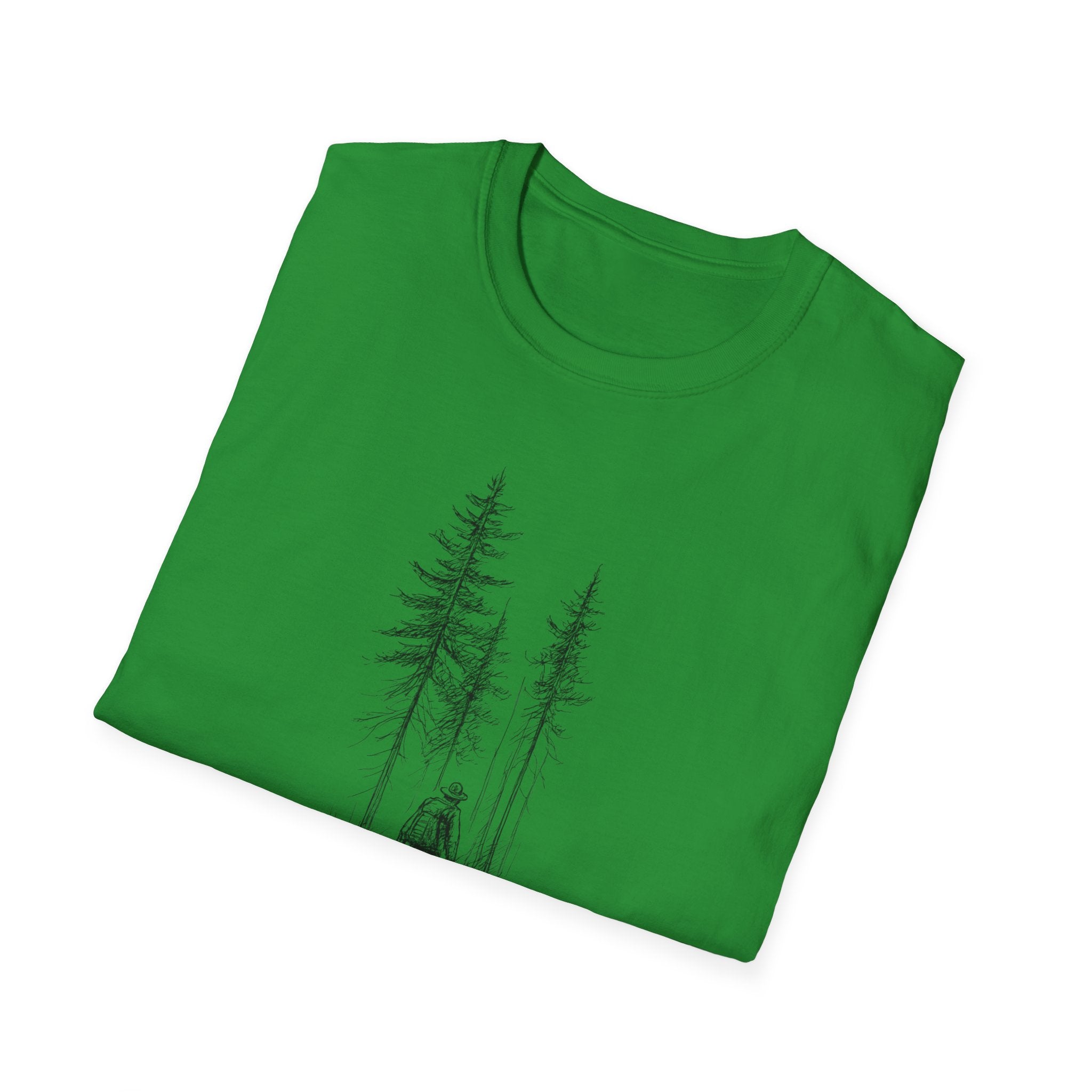 Hiker in Dark Forest T-Shirt