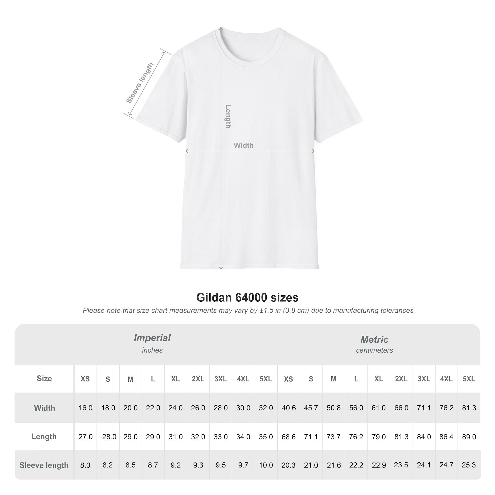 bmp-sizechart-tshirt for Fitness Theme